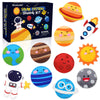 CiyvoLyeen Space Sewing Kit for Kids Solar System DIY Activity Kids Felt Craft Supplies for 7 8 9 10 11 12 Girls and Boys Educational Beginners Sewing