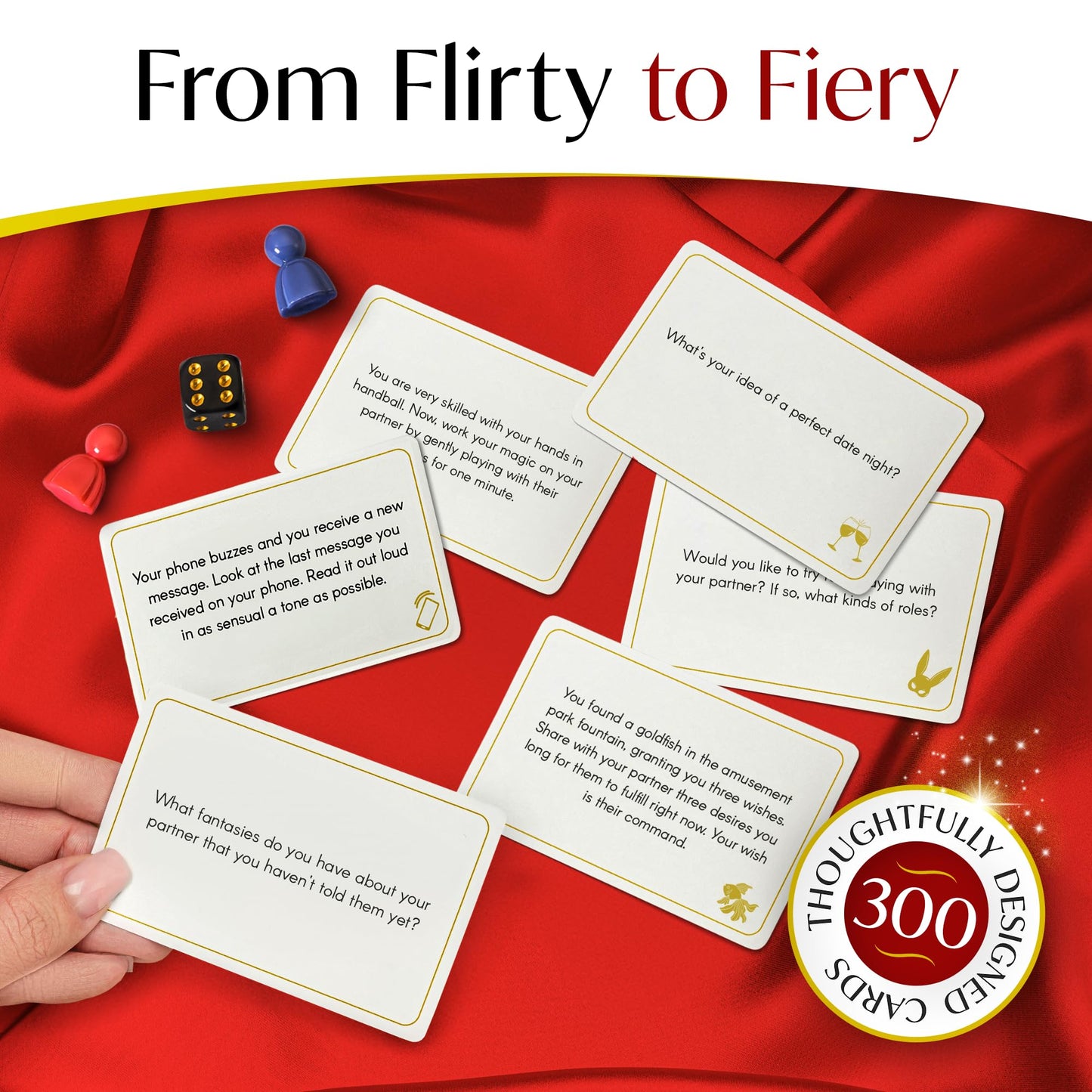 COCO ADULT Romantic Couples Board Game - 300 Spicy Date Night Dares & Conversation Cards | Fun 2 Player Game for Couples & Gaming Cards for Married