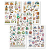 Peanuts Gang Snoopy Charlie Brown Lucy Linus Character Christmas Easter Thanksgiving Halloween 4th of July Seasonal Holiday Sticker Set, 5 Sheets 118
