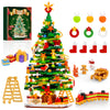 Christmas Tree Building Block Set with Light Kit, Building Toy Compatible with Christmas Sets, Xmas Tree Holiday Decoration for Kids Ages 8-14
