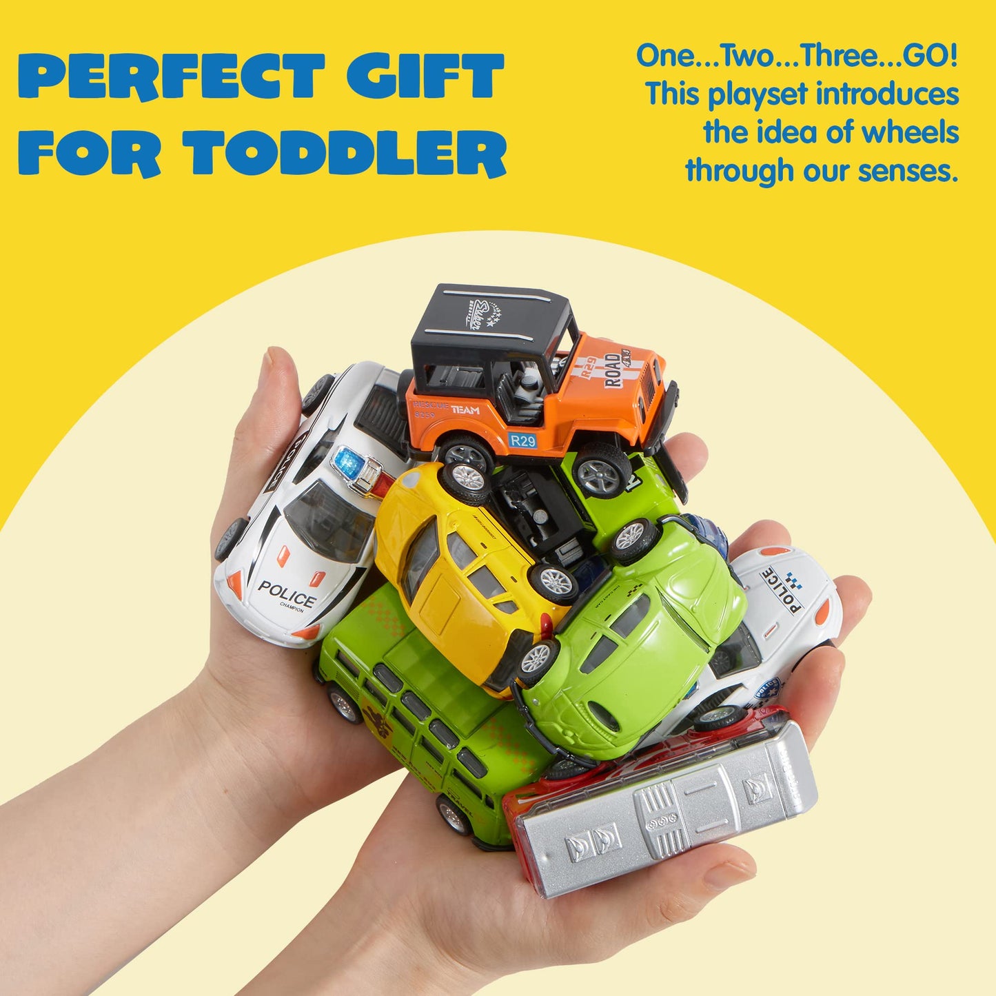 JOYIN 20PCS Die Cast Pull Back Cars, Metal Toy Cars, Car Toys Bulk, Vehicle Set for Toddlers, Kids Party Favors, Cake Toppers, Stocking Stuffers, Race