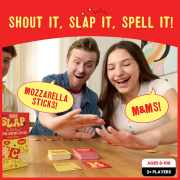 Word Slap by Relatable - Shout It, Slap It, Spell It. A Fast Paced Word Game and Thinking Game Built for Family Game Night, Party Games and Brain
