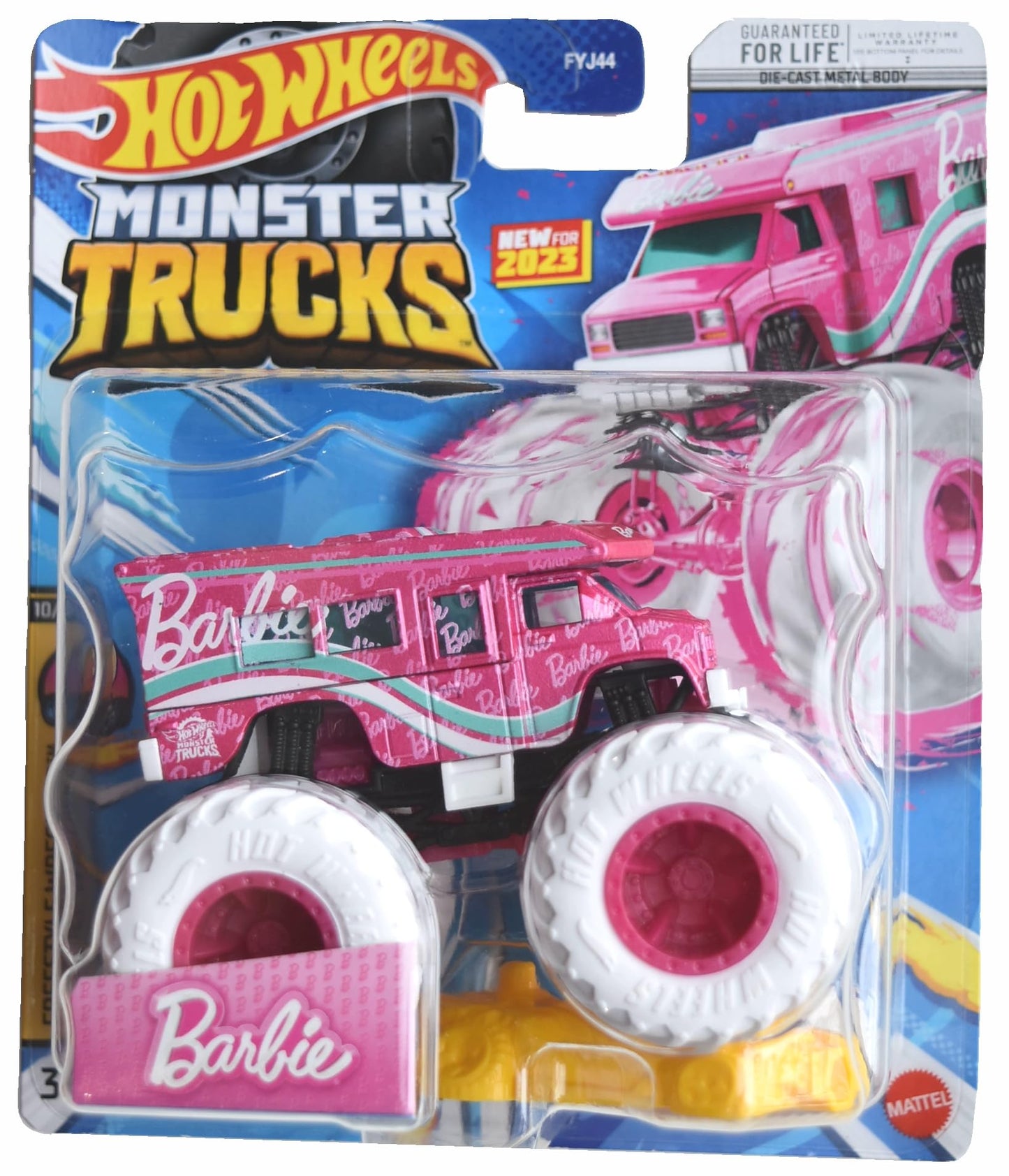 Hot Wheels Monster Trucks Barbie Ultimate Camper, Includes Connect and Crash Car