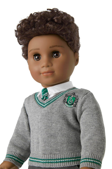 American Girl Harry Potter 18-inch Doll Slytherin Outfit with Sweater, Tie, and Scarf Featuring House Crest, For Ages 6+