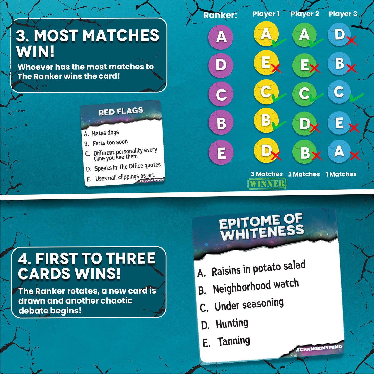 Change My Mind - Outrageous Debate Adult Party Game - Hilarious Ranking Card Game for Game Nights, Parties, Groups & Friends - Ages 17+, 3-8 Players