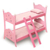 Badger Basket Blossoms and Butterflies Doll Bunk Bed with Ladder and Bedding for 18 to 20-Inch Dolls - Pink Floral and Butterfly Design for Creative