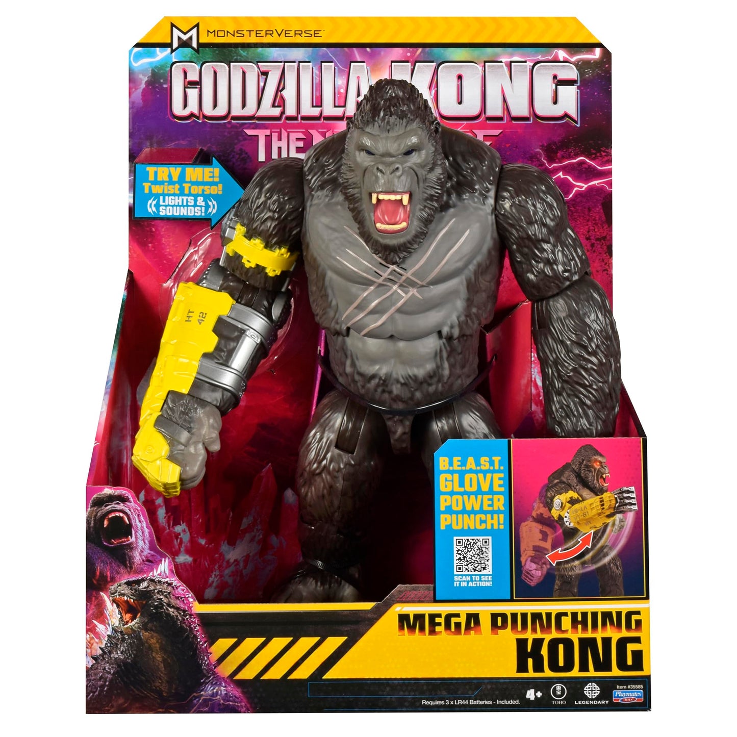 Godzilla x Kong: 13" Mega Deluxe Power Punch Kong Figure by Playmates Toys