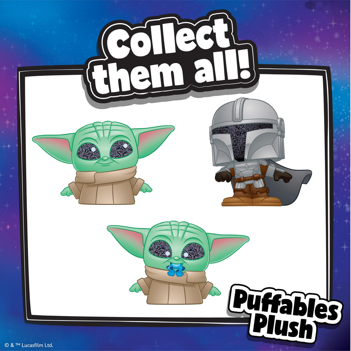 Star Wars™ Doorables Puffables Plush - Star Wars: THE Mandalorian™, 10-inch Collectible Plush Featuring Glitter Eyes, Styles May Vary, Kids Toys for