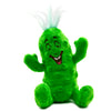 The GigglePickles - BrineStein 6” Plush Pickle - Shake for Giggle Sound (No Batteries) - Embroidered Funny Face - Textured Stipples, Top Loop