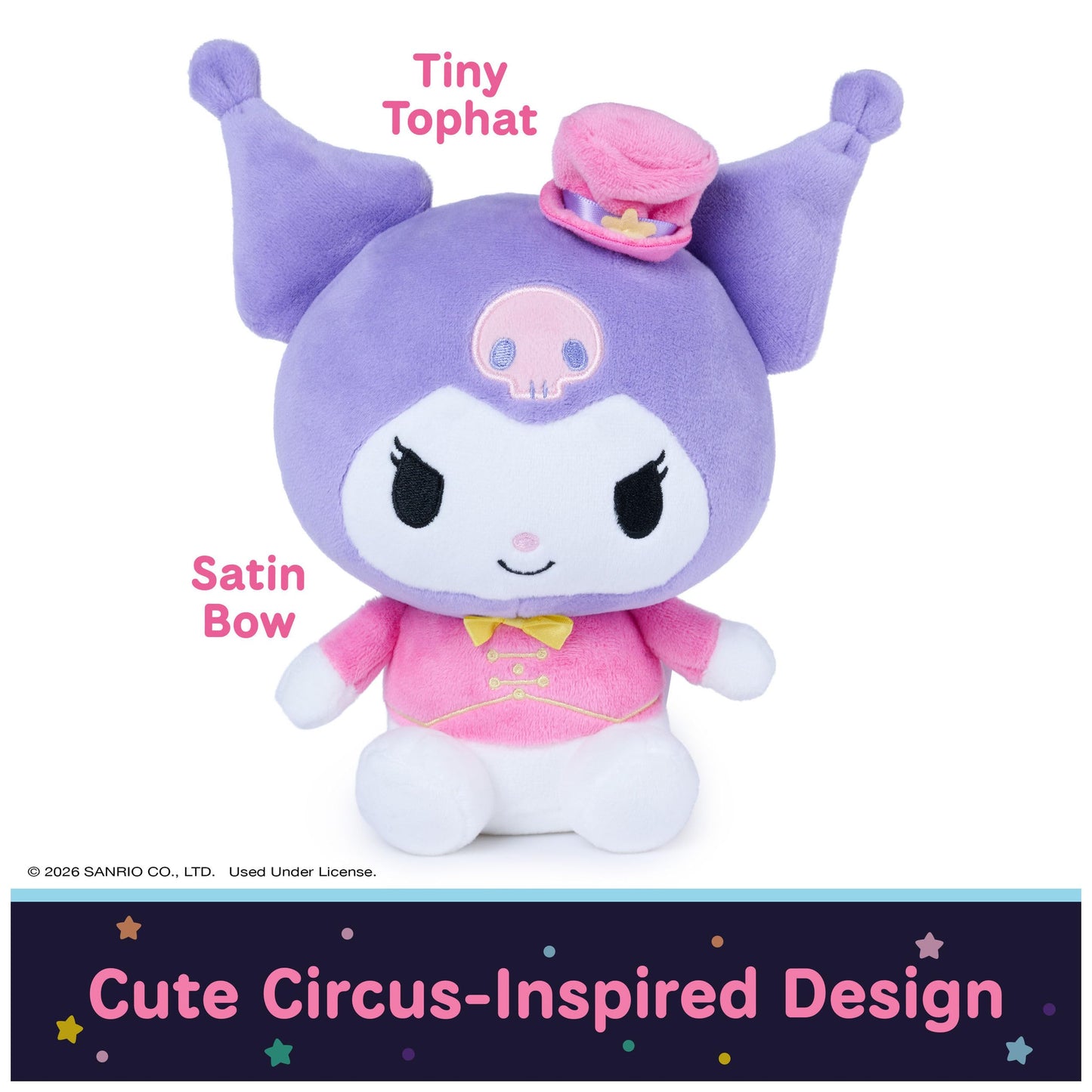 GUND Sanrio Kuromi Lion Tamer 6-Inch Circus Plush Toy for Ages 1+