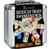 Queensell Mexican Train Dominoes Set with Wooden Hub, Domino Tile Board Games - Double 12 Dominos Set for Family Game Night for Adults and Kids Ages 8
