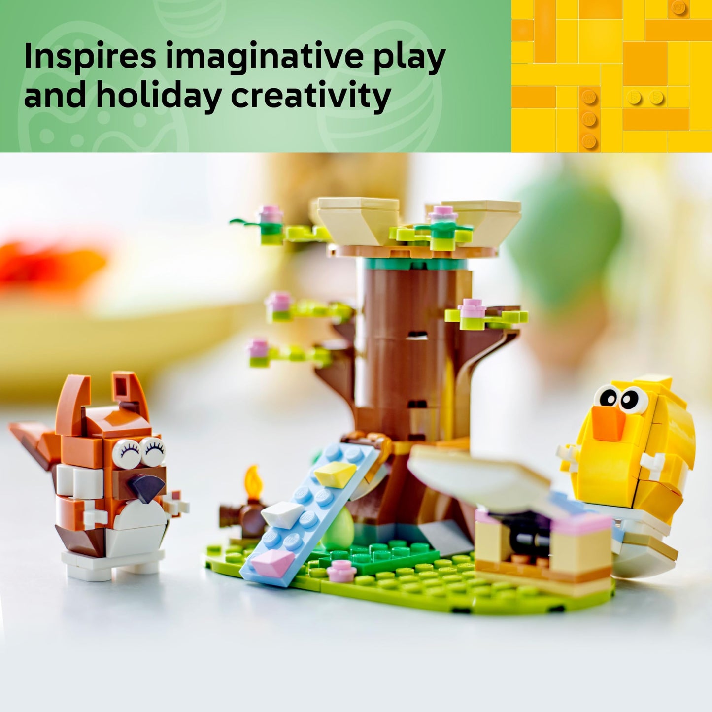 LEGO Spring Animal Playground Building Toy - Pretend Play Set with Squirrel and Bird Figure for Boys and Girls, Ages 8+ - Gift Idea for Easter and