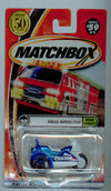 Matchbox 2002-59/75 Rescue Rookies Police Motorcycle 50 Years 1:64 Scale