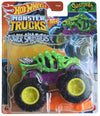 Matchbox Hot Wheels Monster Trucks Skelesaurus, Power Smashsers 1/7 Connect and Crash Car 1:64 Scale die cast