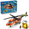 LEGO City Coast Guard Helicopter Building Toy for Kids - Pretend Play Emergency Response Set for Boys & Girls, Ages 7+ - Includes 4 Minifigures