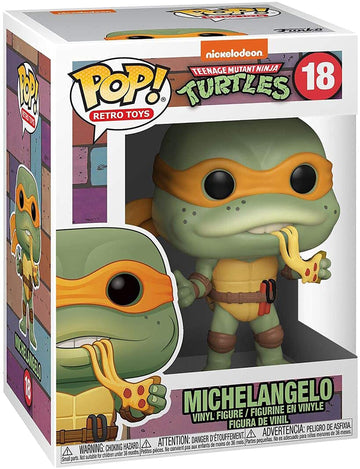 Funko Pop Retro Toys: Teenage Mutant Ninja Turtles - Michelangelo - Collectable Vinyl Figure - Gift Idea - Official Merchandise - Toys for Kids &