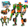 JITTERYGIT Mech Robot Soldier Glow in the Dark Bricks Toy STEM Gift Set, Juguetes para Niños De Christmas Birthday Regalos, Cool Military Holiday