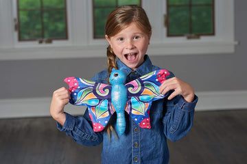Wild Republic Huggers Colorful Butterfly Stuffed Animal - 8"