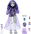 Monster High Spectra Vondergeist Doll with Pet Ferret Rhuen and Accessories Like Backpack, Tablet, Snacks and More