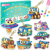 Diamond art Painting Kits For Kids - Make Your Own GEM Keychains - Arts and Crafts for Kids,Girls and Boys - Gem Art Painting Kits - Gift Ideas