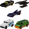 Hot Wheels 5-Pack of Batman Vehicles, Set of 5 1:64 Scale Die-Cast Toy Cars, Including a Batmobile, Batplane & Armored Truck