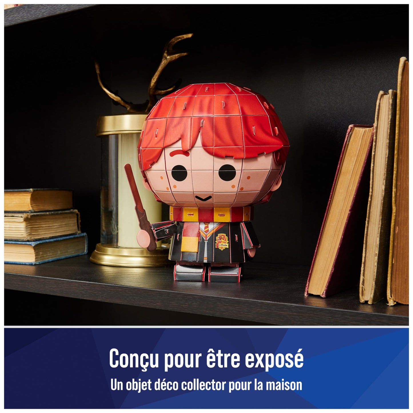 4D Build - Ron Weasley 3D Jigsaw Puzzle, 87 Pieces, Cardboard, Assembly & Disassembly, Realistic Style, Harry Potter, 12+