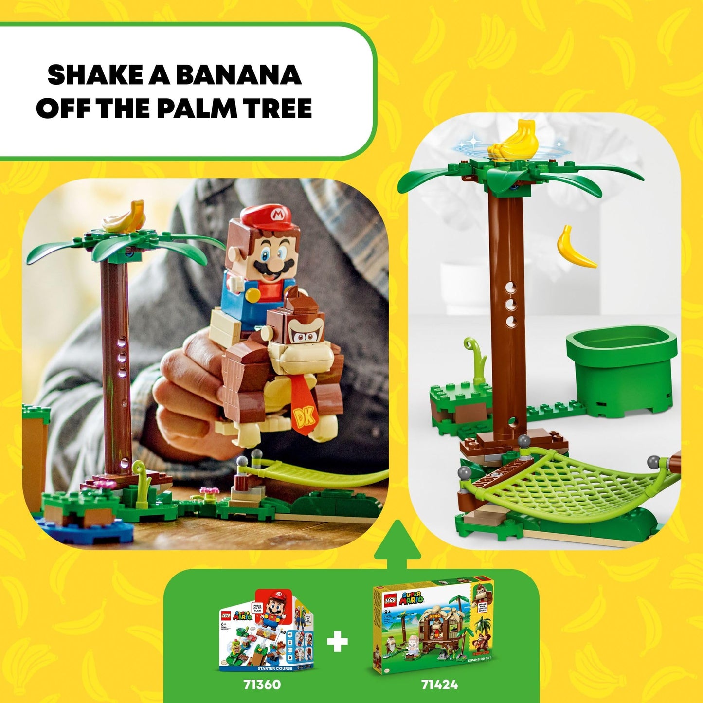 LEGO Super Mario Donkey Kong's Tree House Expansion Set - Building Toys for Boys & Girls, Ages 8+ Years - Pretend Play Toy Figures & Playsets - Gifts