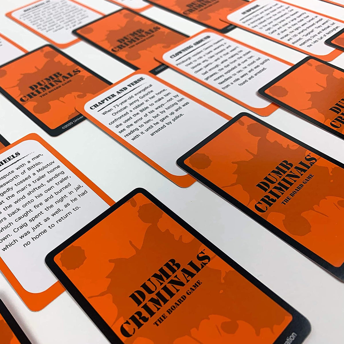 Dumb Criminals Board Game, Hilarious Trivia for Teens & Adults, Ages 12+