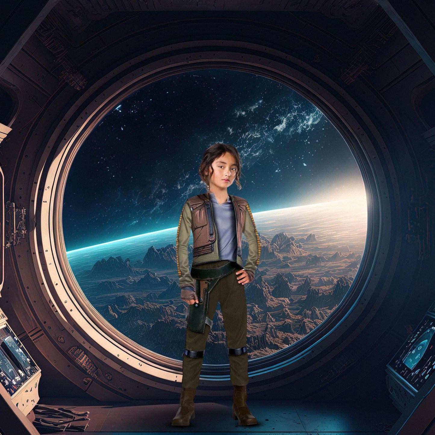 Rubie's Rogue One: A Star Wars Story Child's Deluxe Jyn Erso Costume, Large