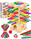 Montessori Wooden Board Game for Kids 3-8, Fine Motor Skills Toy 42 Strips