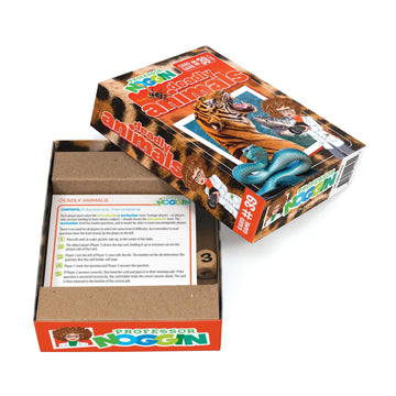 Outset Media Professor Noggin's Deadly Animals - an Educational Trivia Based Card Game for Kids - Trivia, True or False, and Multiple Choice - Ages 7+