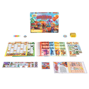 My First Theme Park Board Game for Kids Ages 5+- Build an Amusement Park with Cute Rides & Games - Fun Family Tile-Placement Strategy Game - Easy