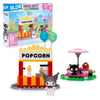BLDR Hello Kitty and Friends Kuromi’s Popcorn Stand Building Set - Kuromi & Chococat Poseable Minifigures - Gifts for Kids & Sanrio Fans Ages 8+, 0129