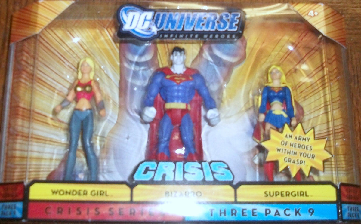 Mattel DC Universise Infinite Heroes with Bizarro, Wonder Girl, Supergirl Figures