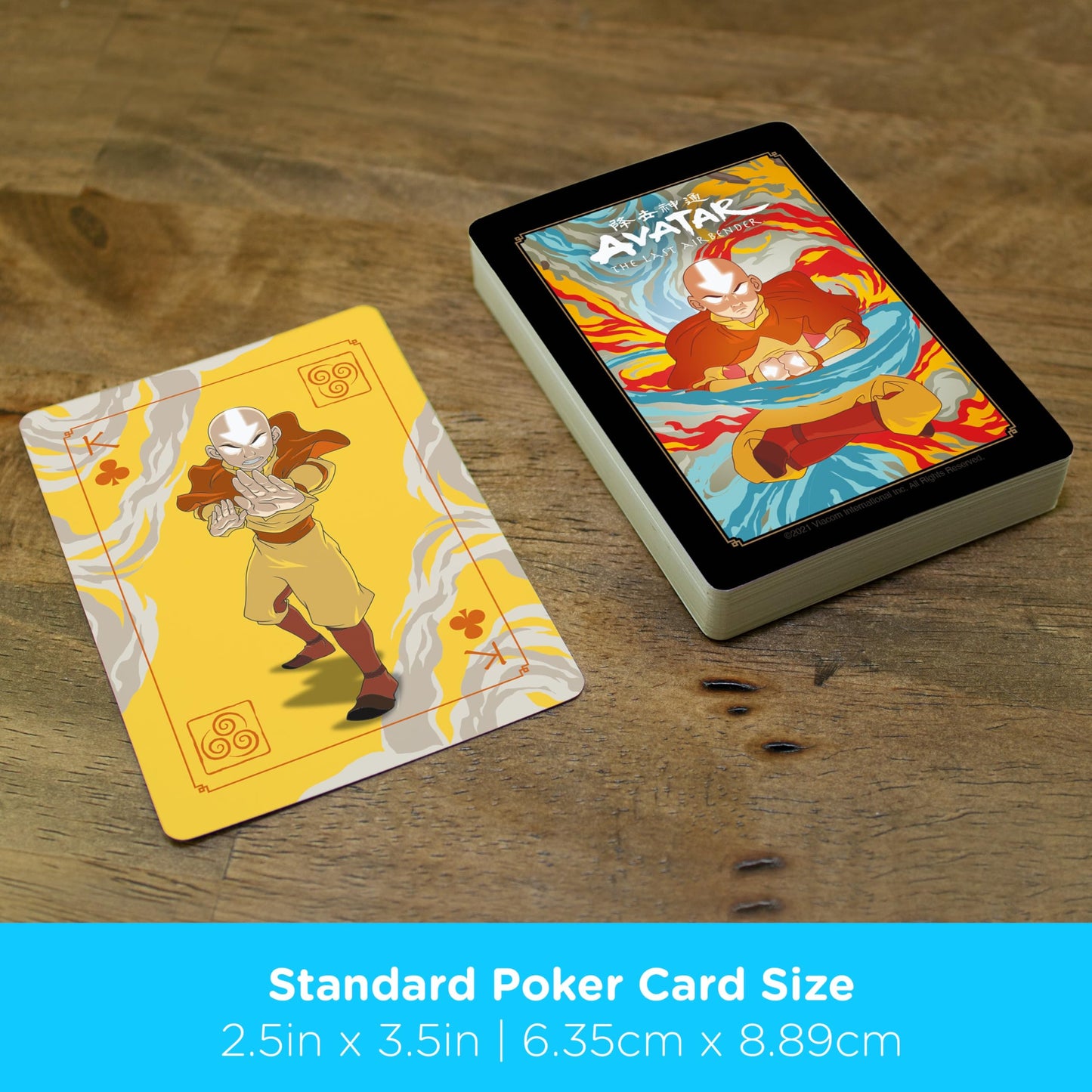 Aquarius Avatar The Last Airbender Shaped Playing Cards - Themed Novelty Deck with 52 Unique Designs - Collectible Merchandise Gift for Teens
