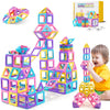 Tolnetr Magnetic Tiles Toys, Castle Magnetic Building Blocks Toys for 3 Year Old Girl Gifts, Montessori Toddler Gifts for 3 4 5 6 7 Year, Construction