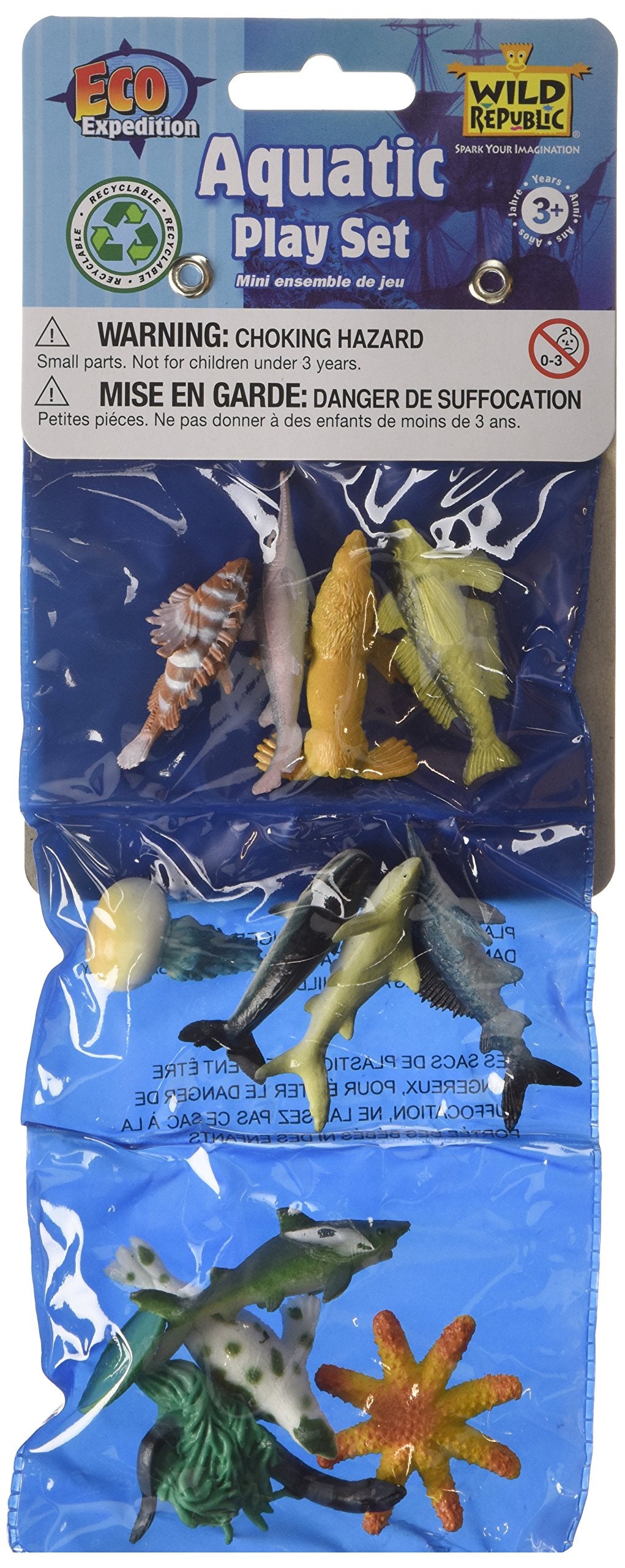 12 Piece Aquatic Animals Playset