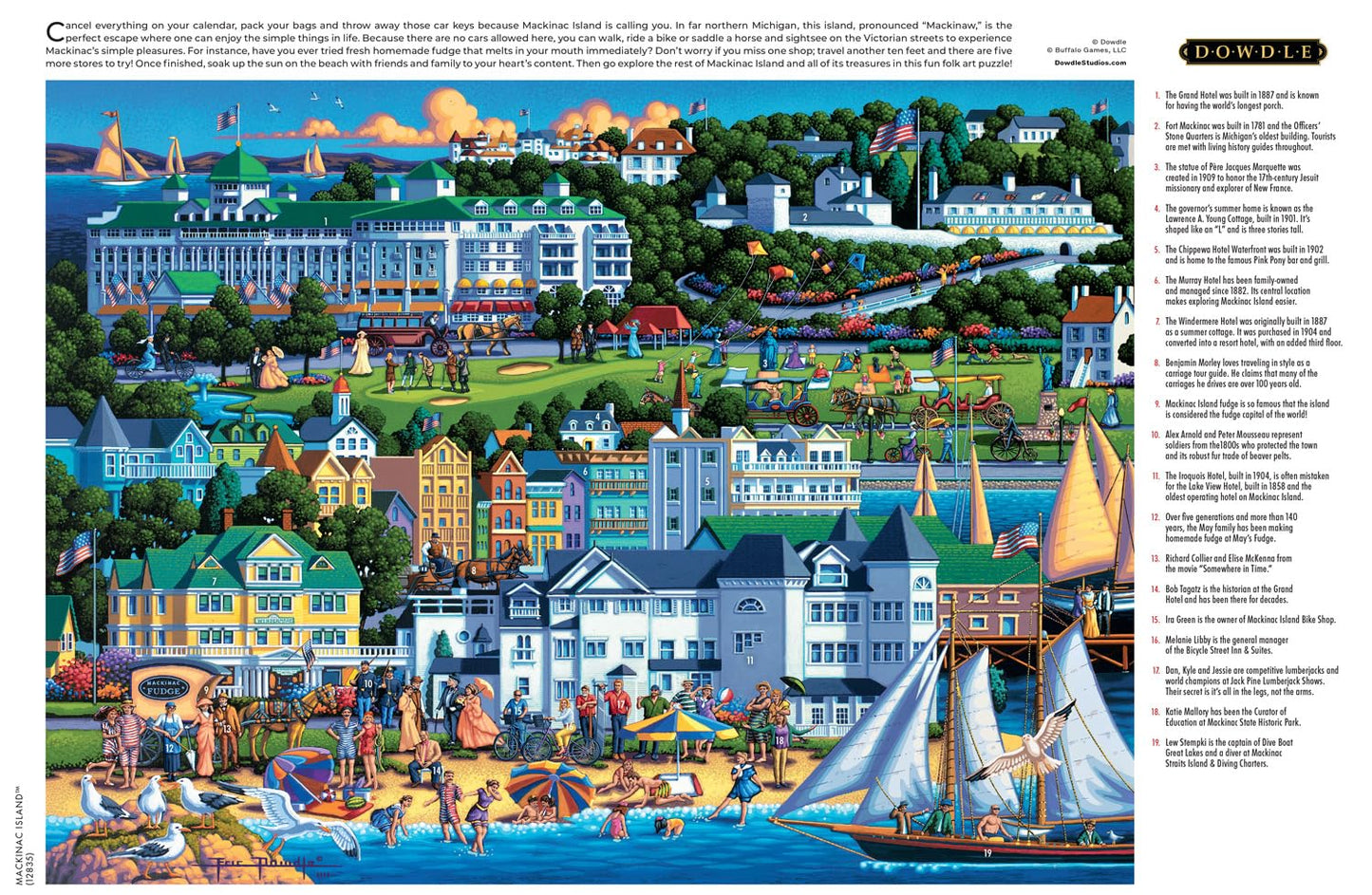 Buffalo Games - Eric Dowdle Mackinac Island - 1000 Piece Puzzle for Adults