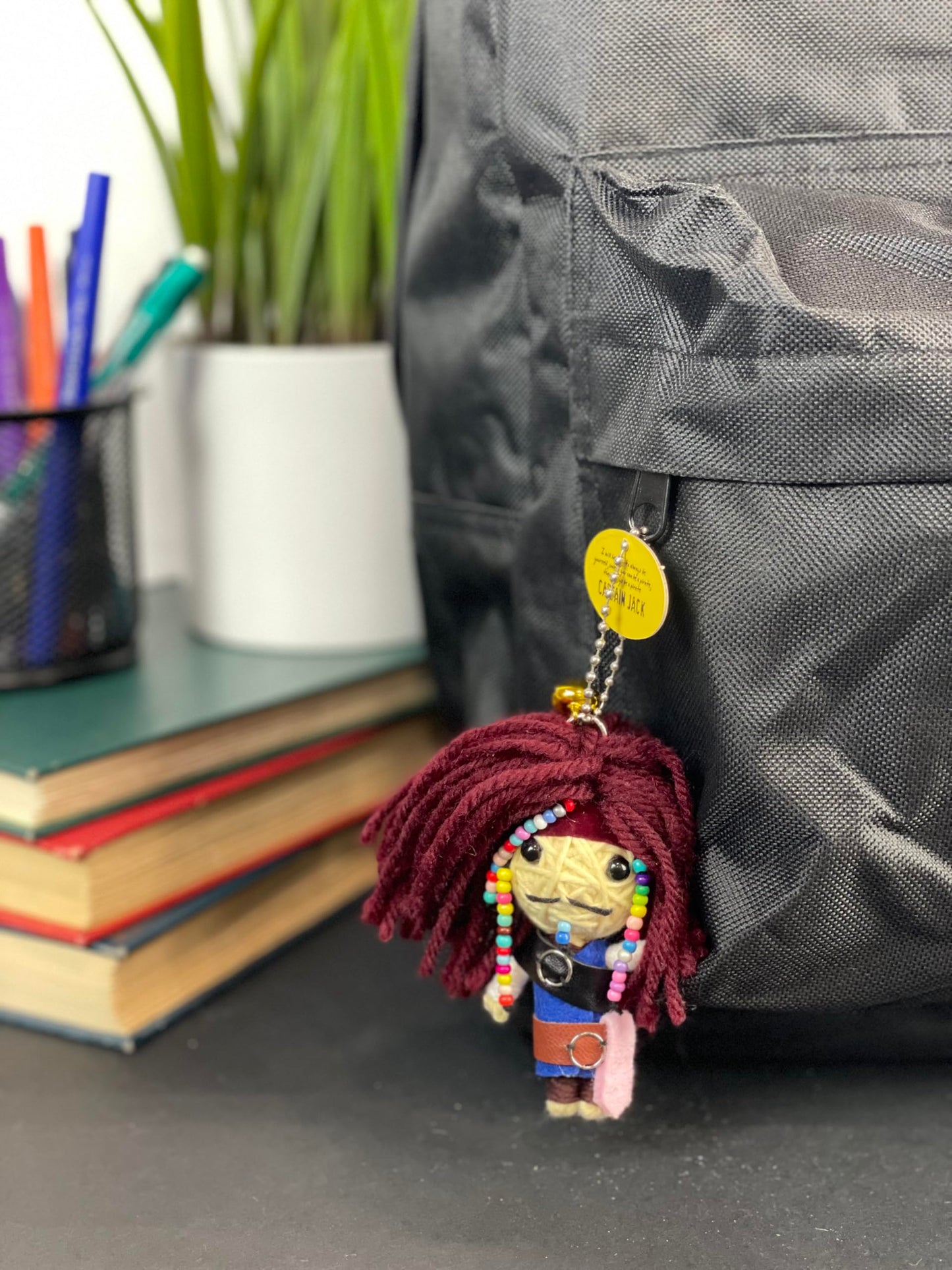 Watchover Voodoo 3-Inch Captain Jack Keychain - Handcrafted Gift to Bring Good Luck and Positivity Everywhere You Go