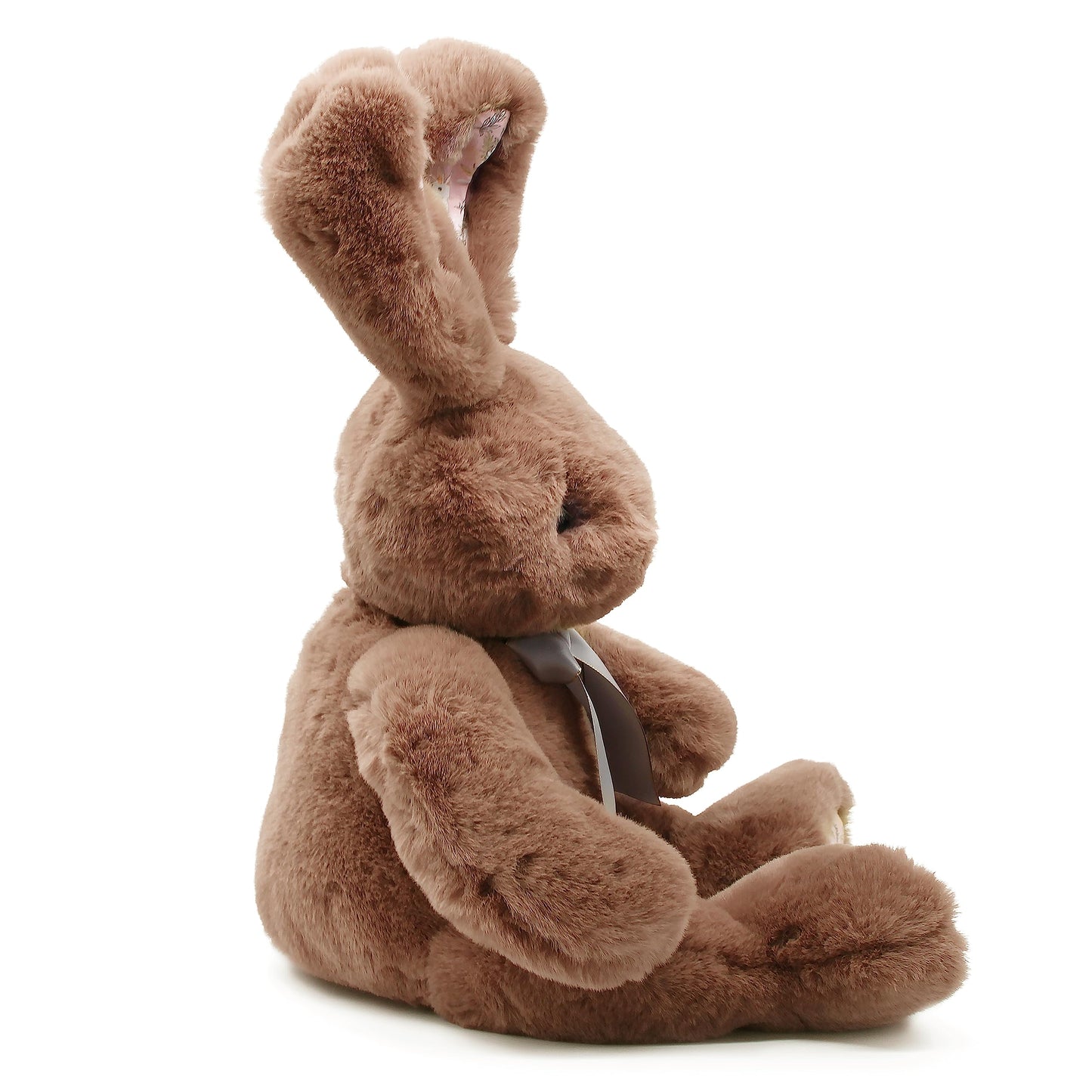oits cute Faux-Fur 24" Cute Stuffed Animals Bunny Plush Toy for Girl,Baby,Kid (Brown)