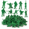 KiddieLoot Green Army Men Toy Soldiers (108 Pack) - Classic Military Action Figures for Kids - Plastic Army Toys Set for Battle Play, Party Favors