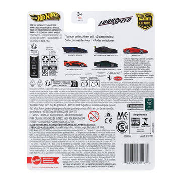 Hot Wheels Car Culture Premium 1:64 Scale Die-Cast Toy Aston Martin Vantage GTE with Real Riders Tires & Metal/Metal Body & Chassis, Eurospeed