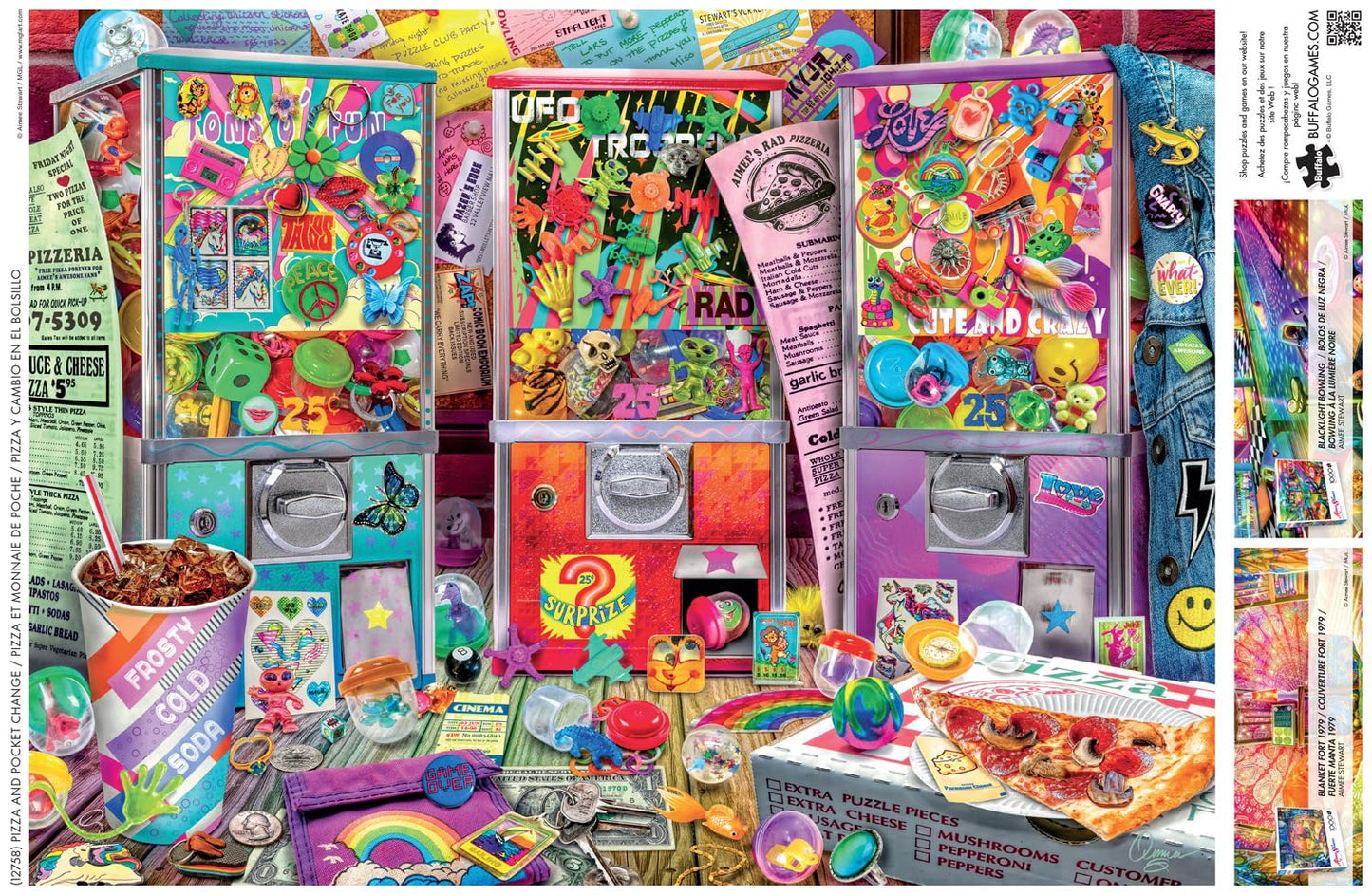 Buffalo Games - Aimee Stewart Pizza and Pocket Change - 1000 Piece Puzzle