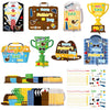 HABDJILTY 24 Set Father's Day Craft for Kids,Make Your Own Father's Gifts DIY 3D Best Dad Craft Kit for Fathers Day Handmade Crafts for Classroom