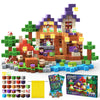 FunsBloomify Magnetic Blocks 120PCS Enchanted Forest | STEM Educational Building Toys for Kids Age 3+, Creative Stacking Construction Set with 0.8in