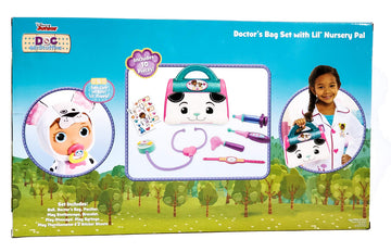 Disney Junior Doc Mcstuffin Pet Rescue Doctor's Bag Set with Lil' Nursery Pal Playset (Puppy)