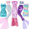 BLIJOLA Doll Clothes 5 Sets Sequins Dresses for 11.5 inch Girl Doll Including 2 Mermaid Clothes Swimwear 1 Evening Dress 2 Casual Dresses Party