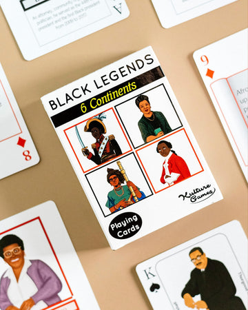 Kulture Games Playing Cards: Black Legends - Legends Trivia Card Game for Family & Adult Game Night - Inspirational Black History
