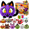 Klever Kits Halloween Craft Pumpkin Decorating Kit, Arts Activities Party Supplies, Party Favors for Kids, Halloween Painting Kit with 12 Designs, DIY