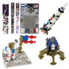 Plus Plus - Apollo 11 Space Playset Bundle - Space Mini Maker Tubes and Baseplate Builder - Construction Building STEM | STEAM Toy, Interlocking Mini